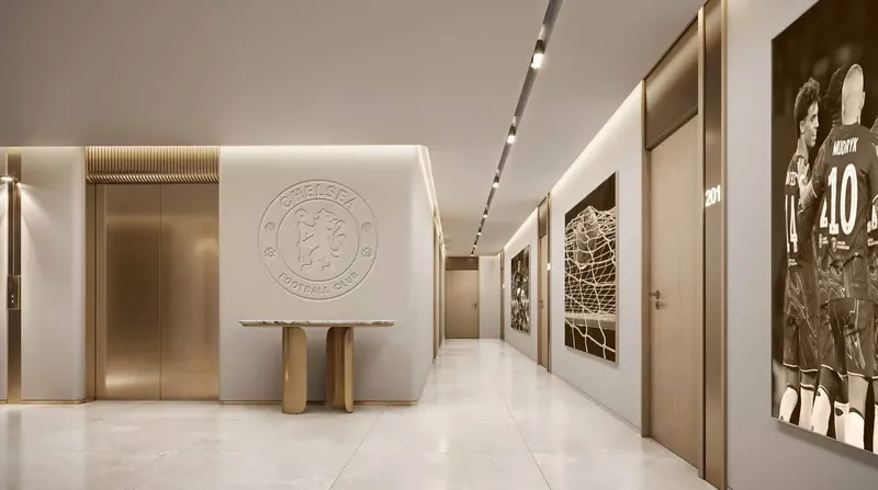 Lobby at Chelsea Residences 1 Tower C in Maritime City Dubai
