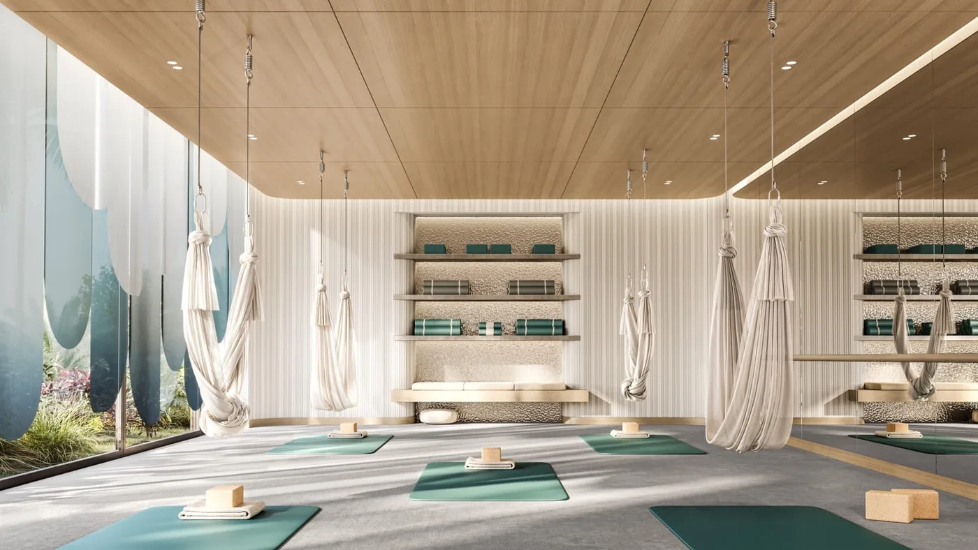 Aerial Yoga Room amenity image at Chelsea Residences