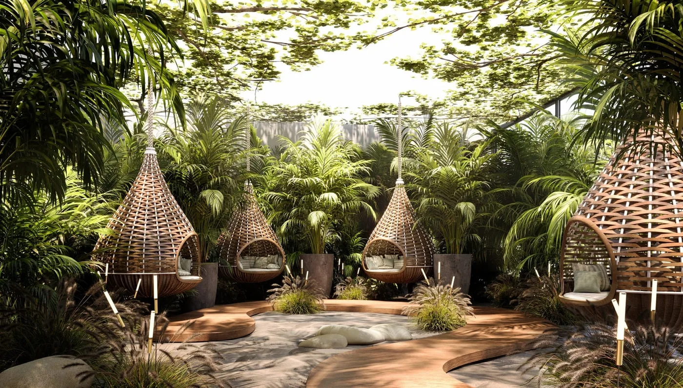 Forest Relaxation Pods amenity image at Chelsea Residences