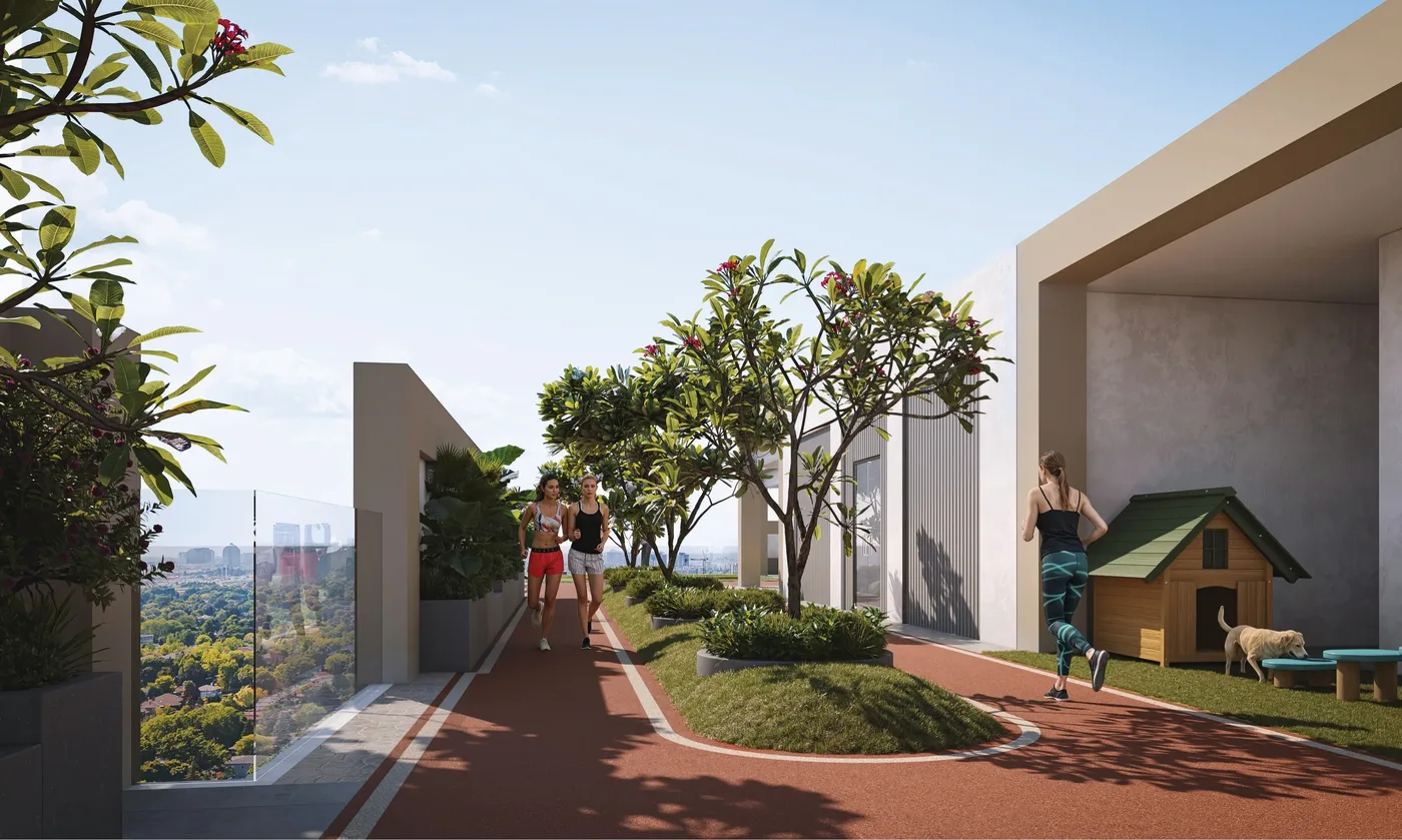 Jogging Track & Pet Corner amenity image at Courtyard One