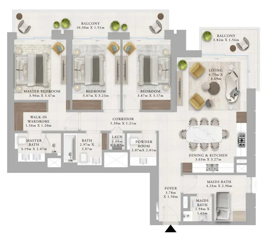 Emaar Creek Haven floor plan