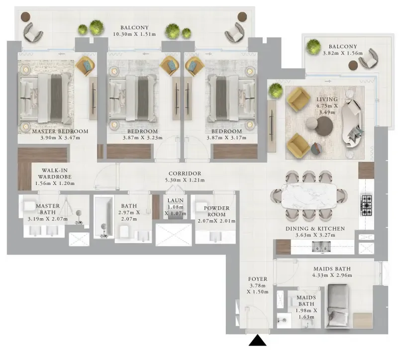 Emaar Creek Haven floor plan