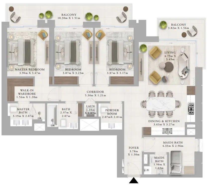 Emaar Creek Haven floor plan