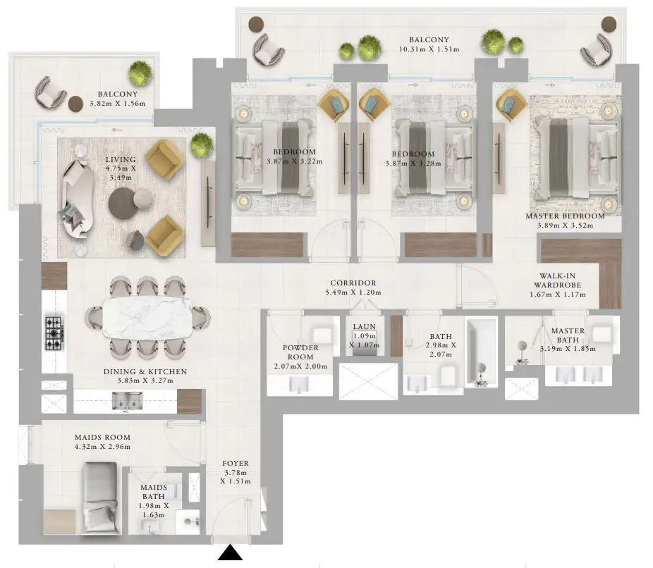 Emaar Creek Haven floor plan