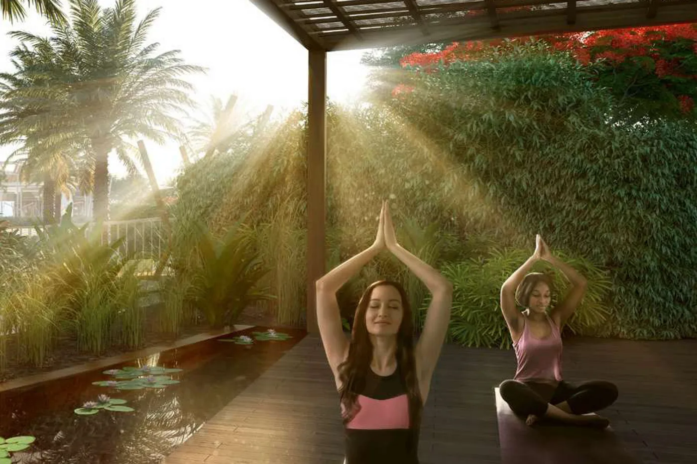 Outdoor Yoga Space amenity image at Creek Views 2