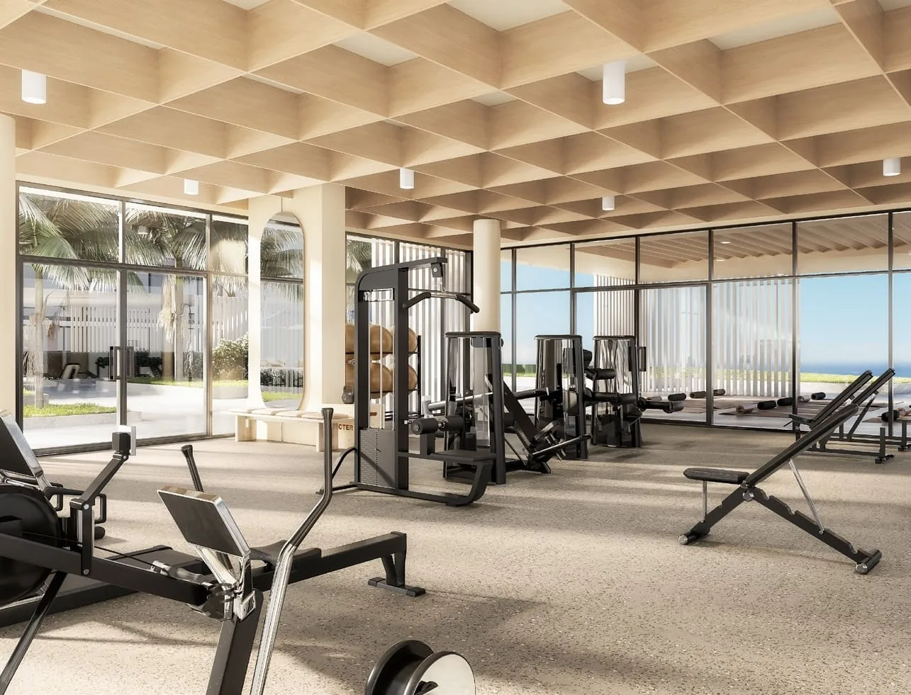 Fully Equipped Gym amenity image at Creek Waters 2