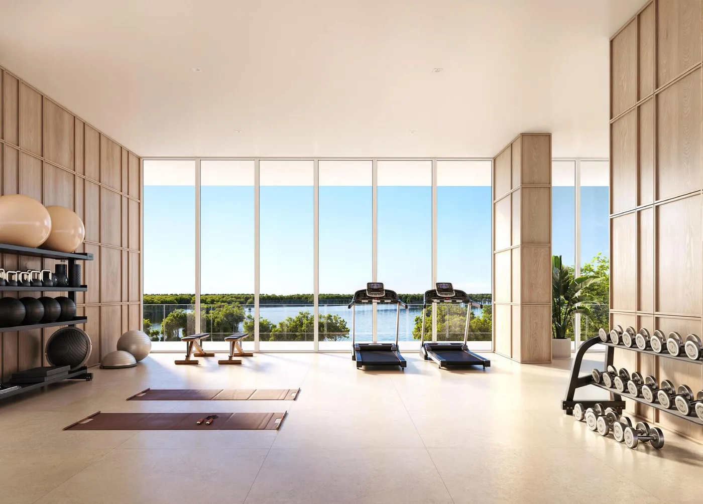 Gym amenity image at Creekside Residence