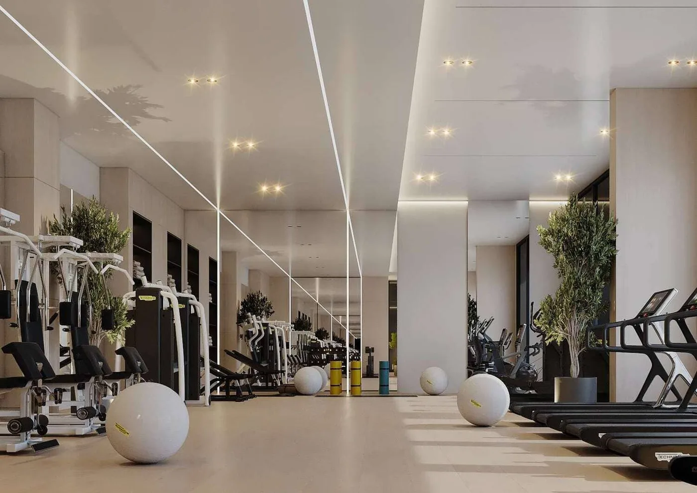 Indoor Gym amenity image at Cubix Residences