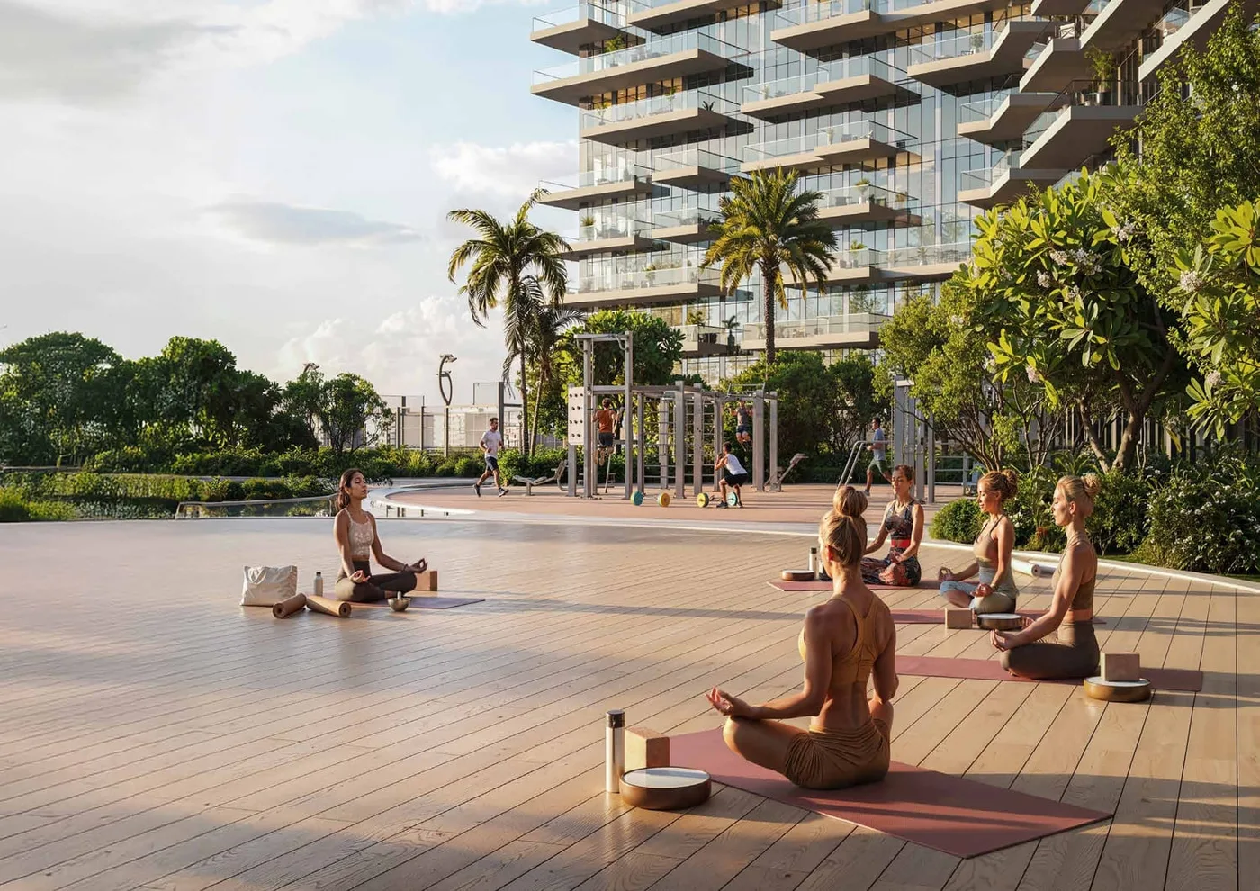 Garden Yoga amenity image at Damac District