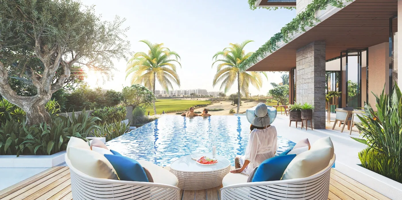 Private Infinity Pool amenity image at Damac Hills - Cavalli Estates