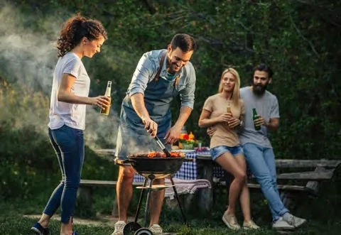 Barbecue Area amenity image at Damac Hills - Park Town