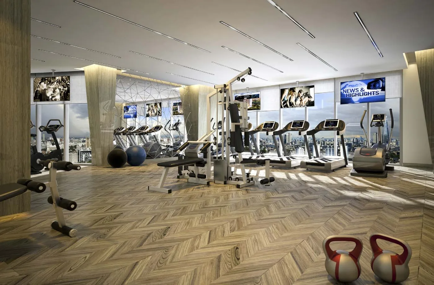State-Of-The-Art Gymnasium amenity image at Damac Hills - Radisson Dubai
