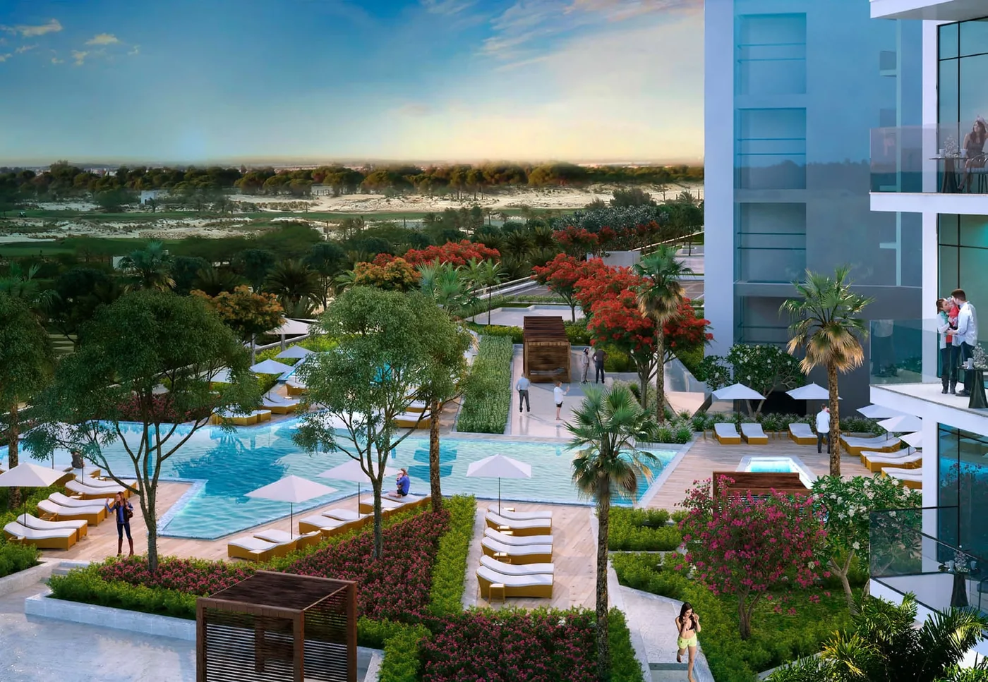 Swimming Pool amenity image at Damac Hills - Radisson Dubai