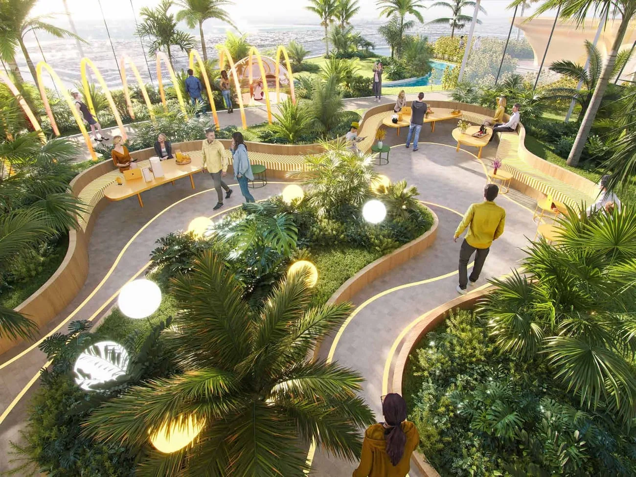 Elevated Gardens amenity image at Damac Safa Gate