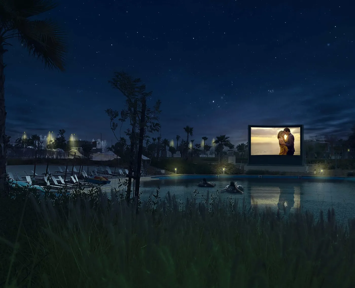 Outdoor Cinema amenity image at Damac Violet