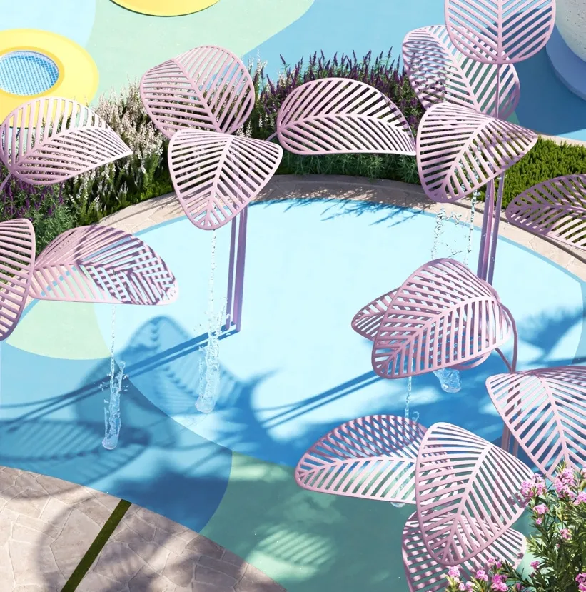 Kids’ Splash Pad amenity image at Divine Al Barari