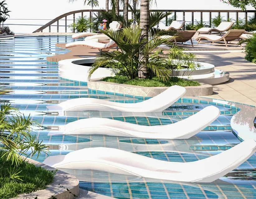 Sundeck amenity image at Divine Al Barari