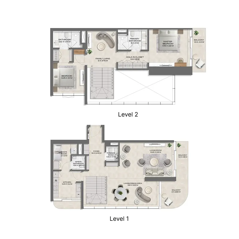 Deyaar DWTN Residences floor plan
