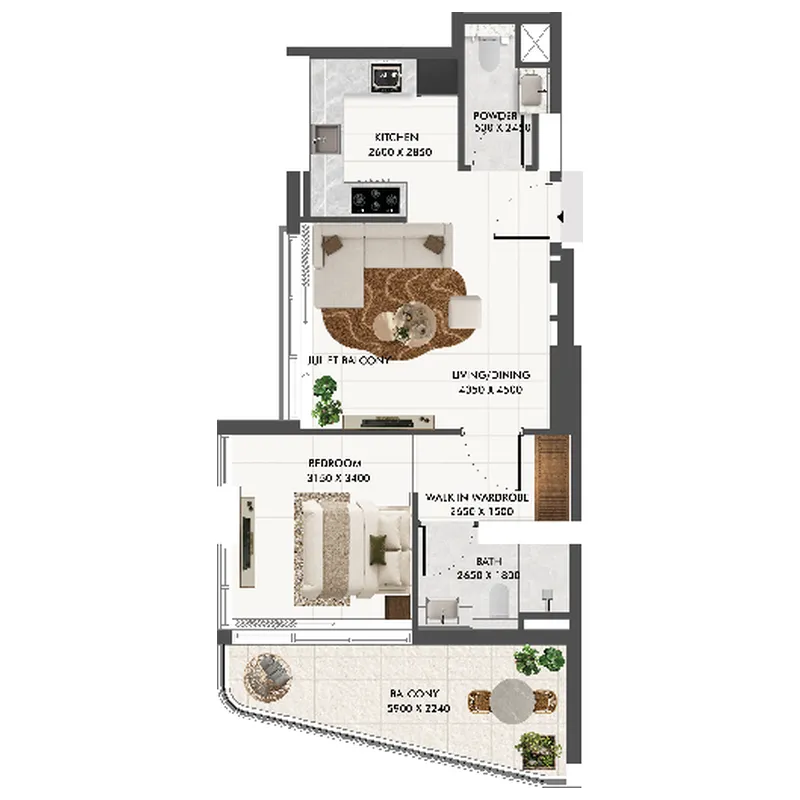 Neoterra Real Estate Development L.L.C Eira Residence floor plan