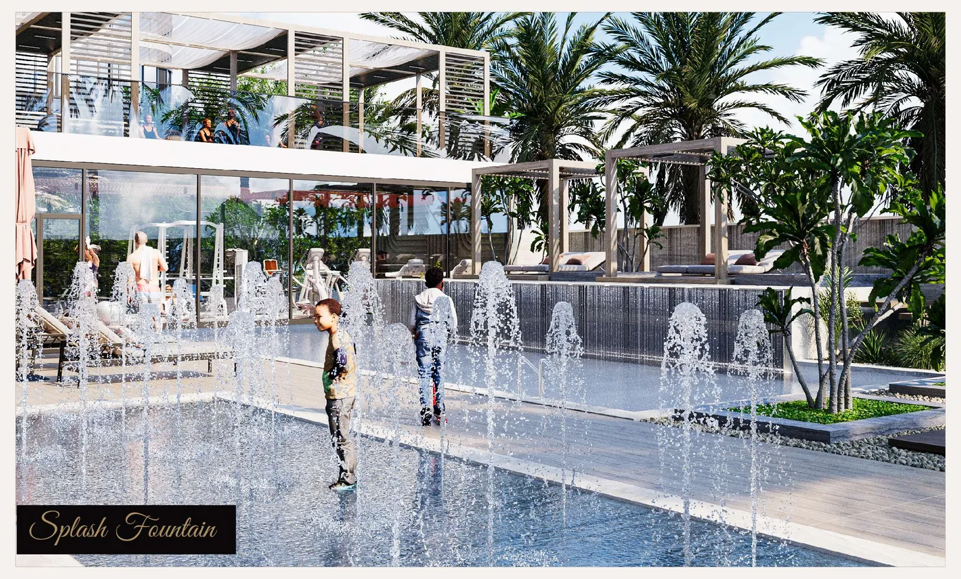 Splash Fontain amenity image at Elevate
