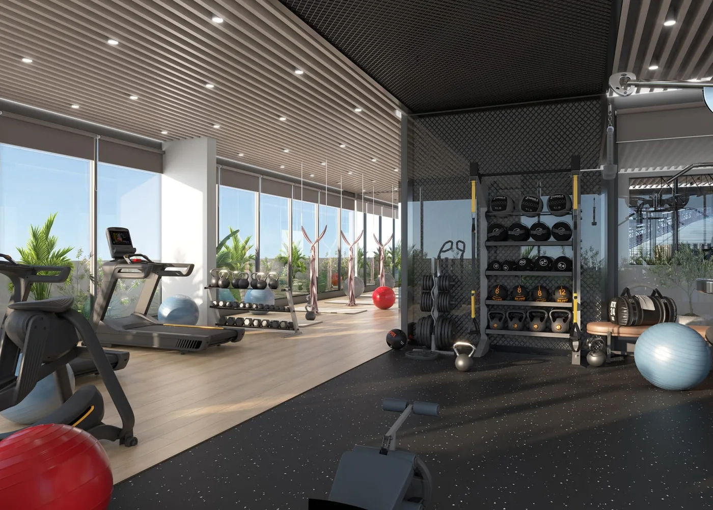Gym amenity image at Elevia Residences