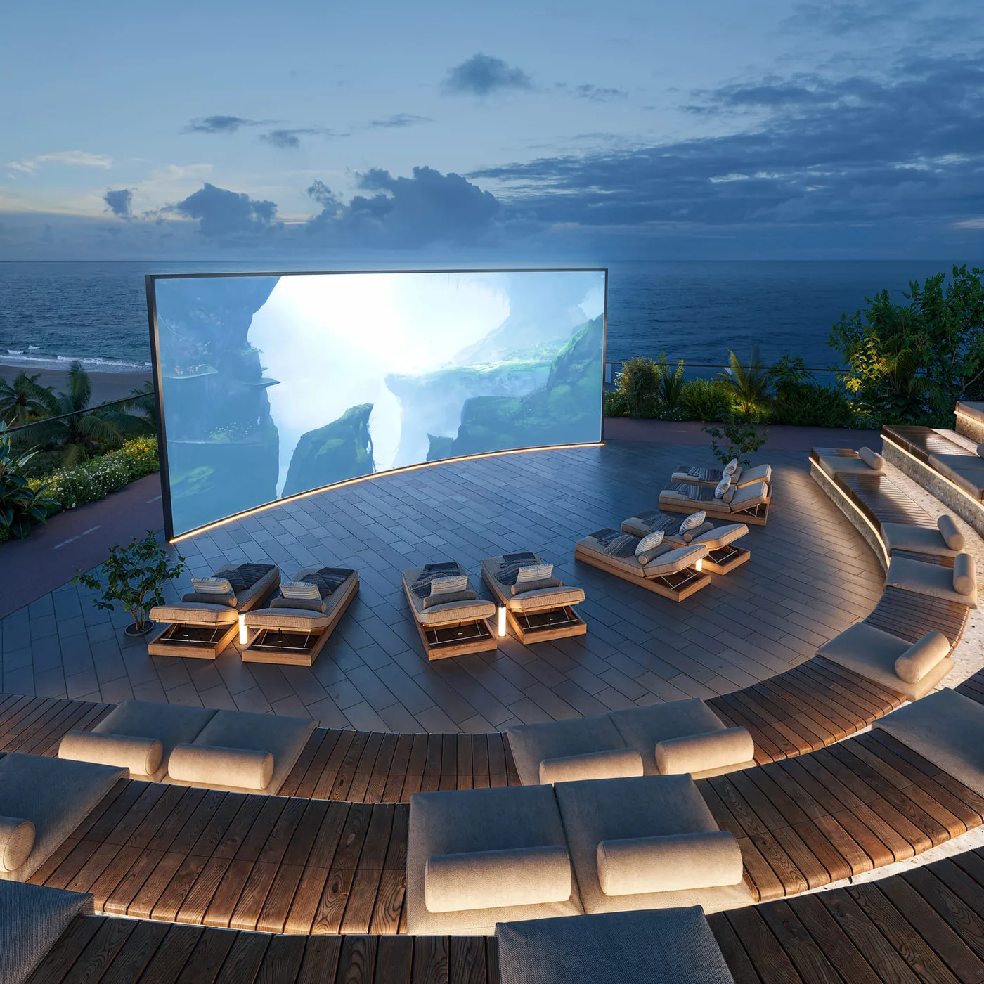 Outdoor Cinema amenity image at Elle Residences