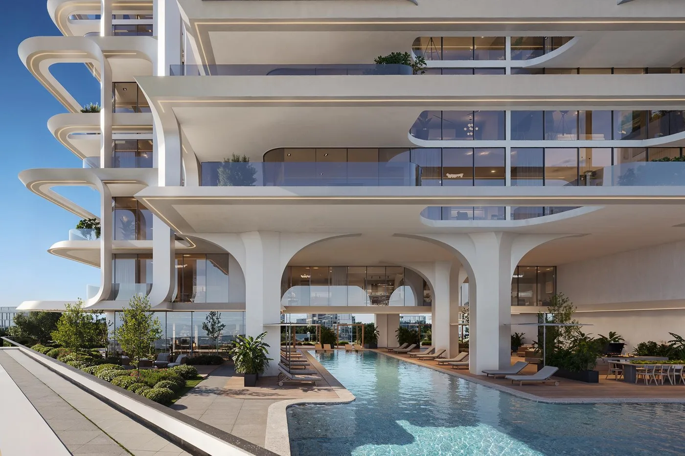 Pool Deck amenity image at Elle Residences