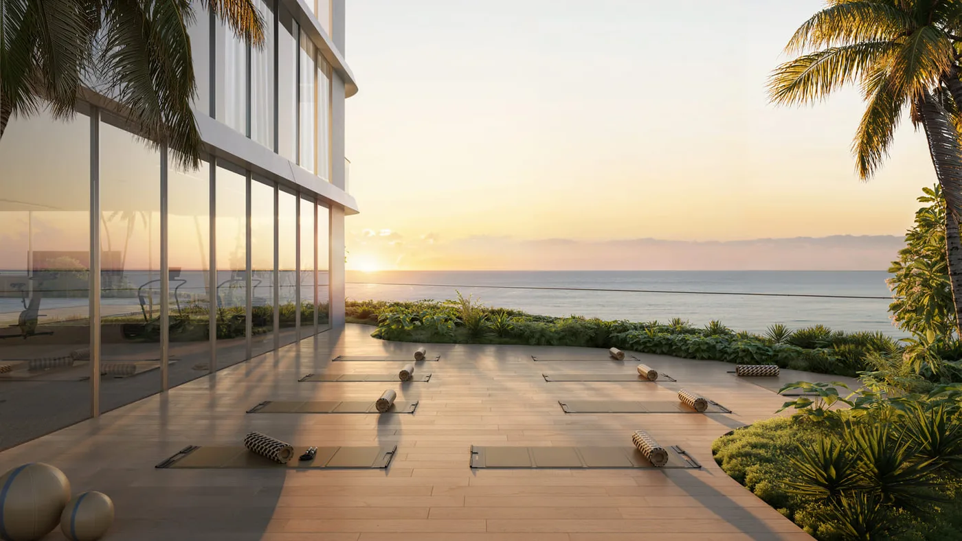 Yoga Deck amenity image at Elle Residences