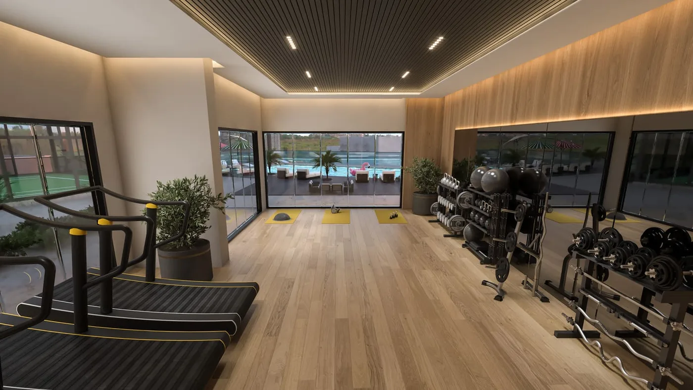 Gym amenity image at Empire Livings