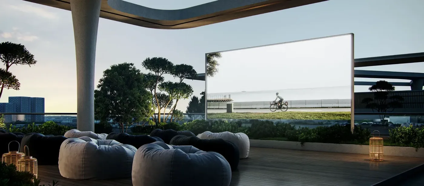 Rooftop Open Cinema amenity image at Enre Residence by Imtiaz