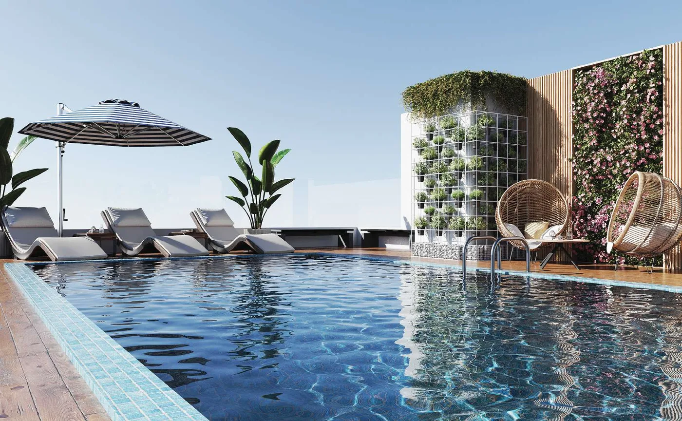 Rooftop Pool amenity image at Estrella By Nexus