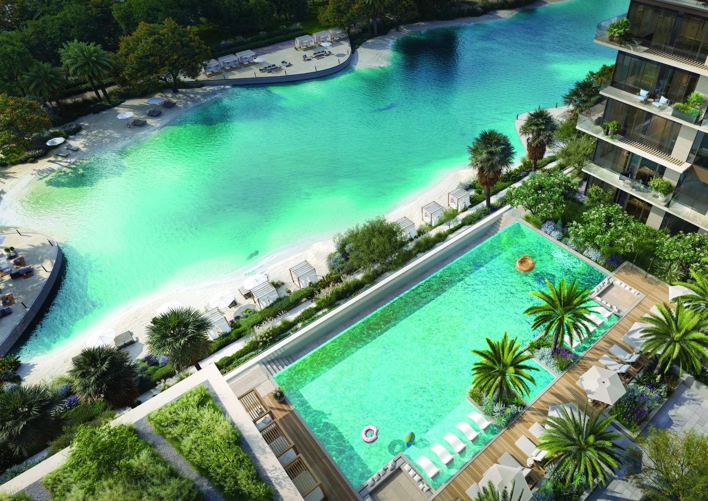 Resort-style Swimming Pool amenity image at Everly Place
