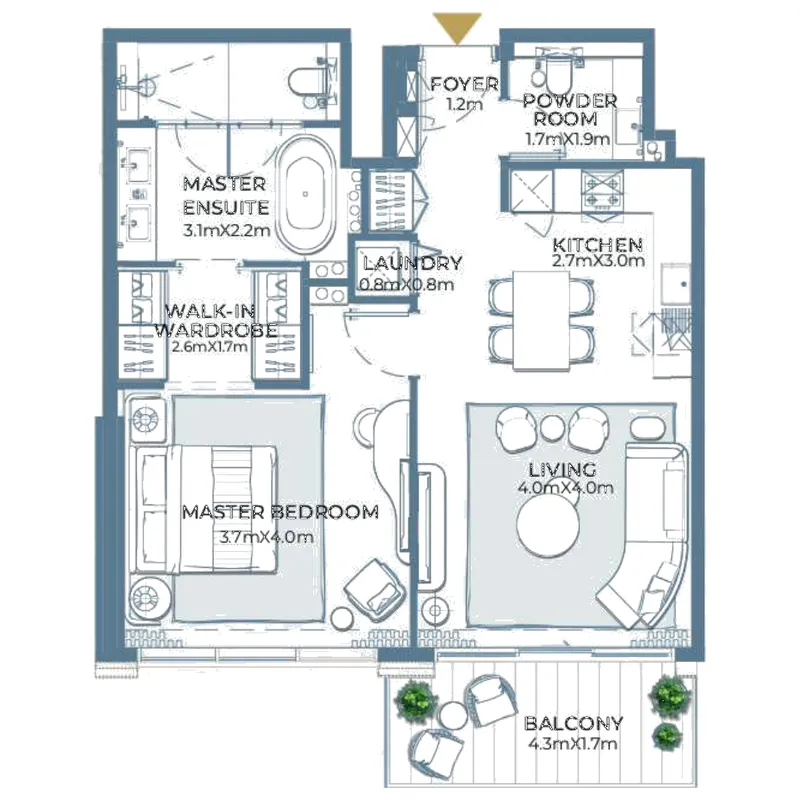 Ardee Developments Fairmont Residences Al Marjan Island floor plan
