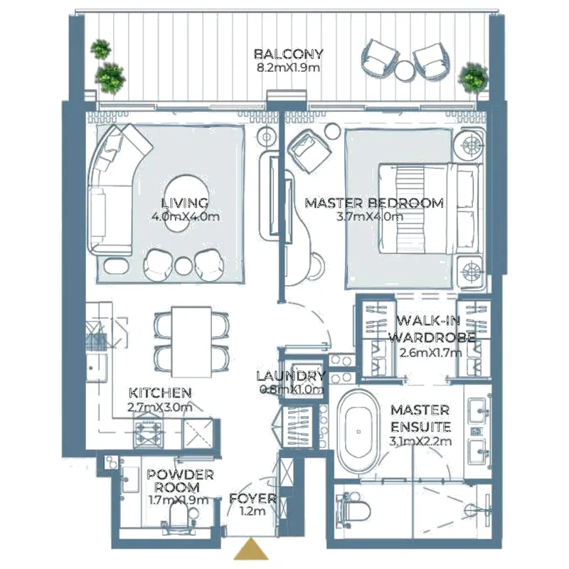 Ardee Developments Fairmont Residences Al Marjan Island floor plan