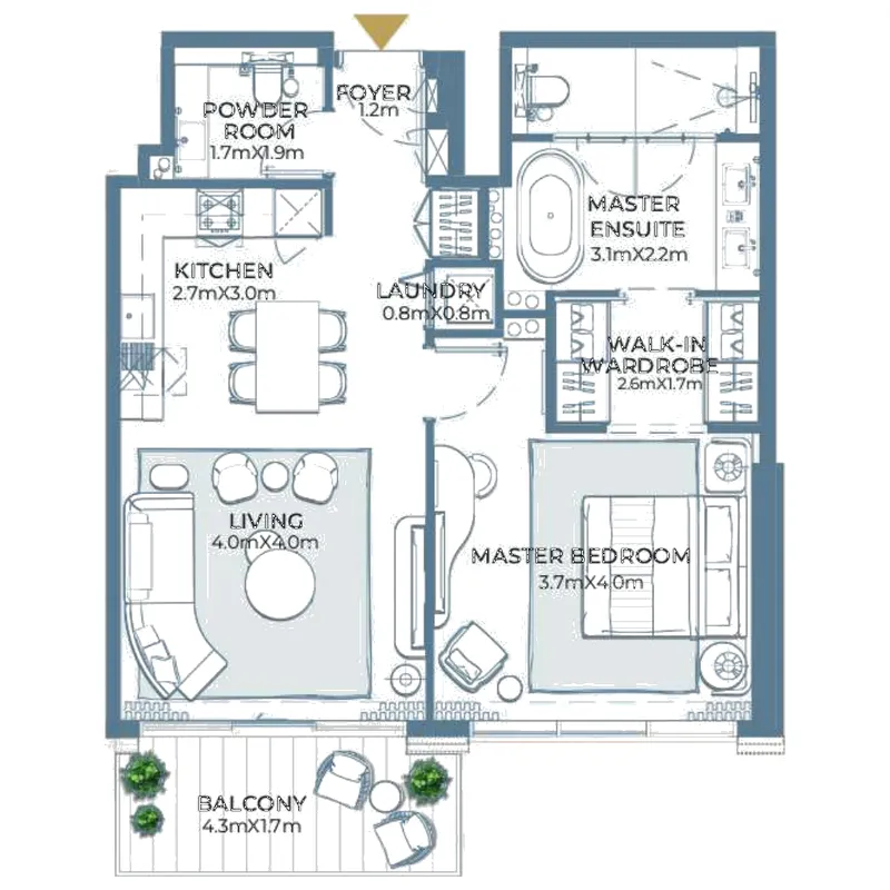 Ardee Developments Fairmont Residences Al Marjan Island floor plan