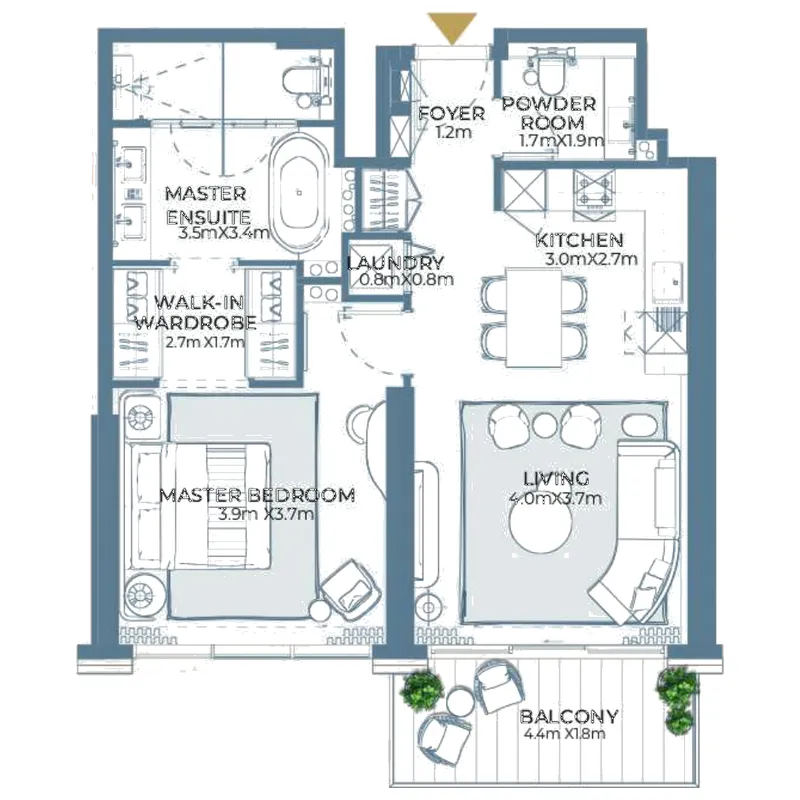 Ardee Developments Fairmont Residences Al Marjan Island floor plan