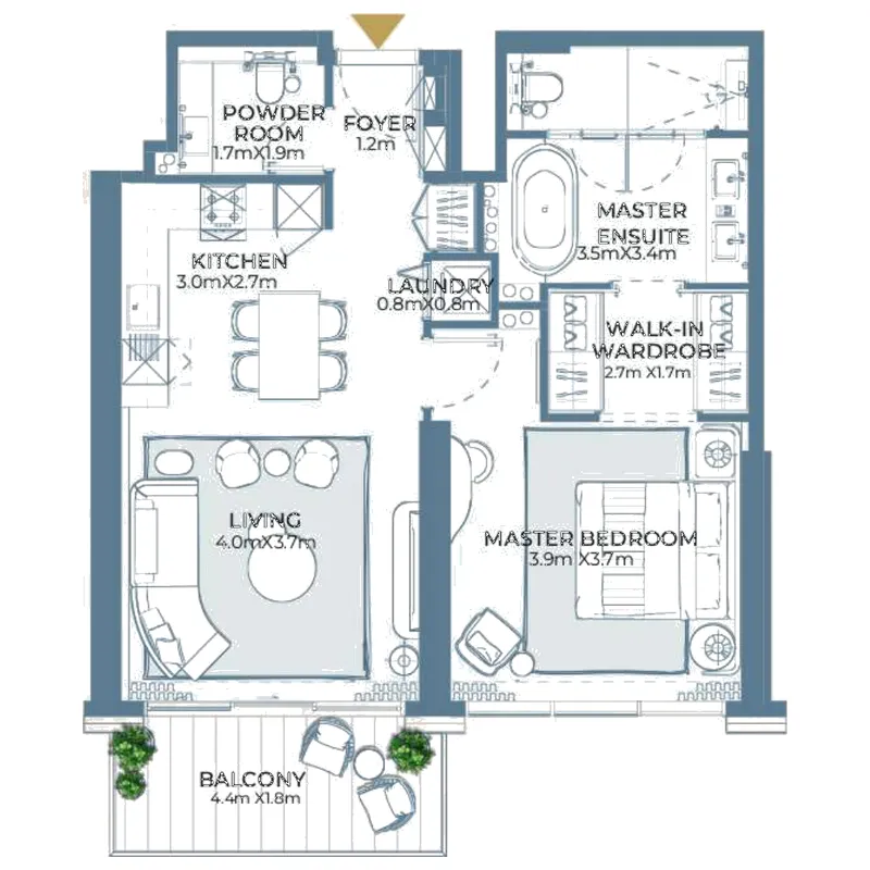 Ardee Developments Fairmont Residences Al Marjan Island floor plan