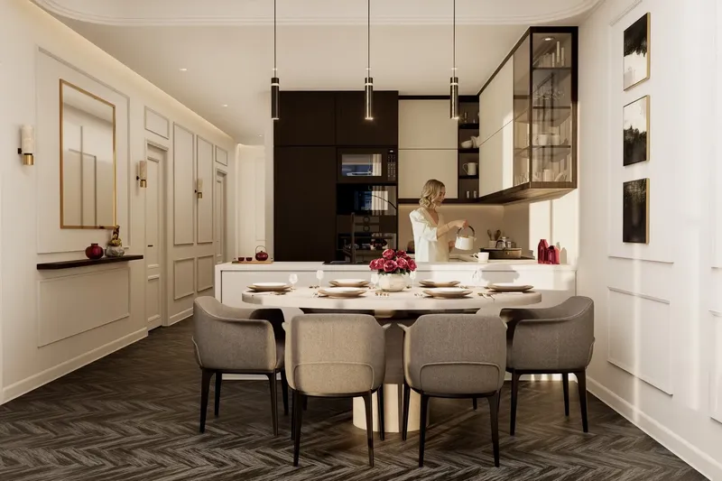 Interior at Fauchon Residences in Al Satwa Dubai