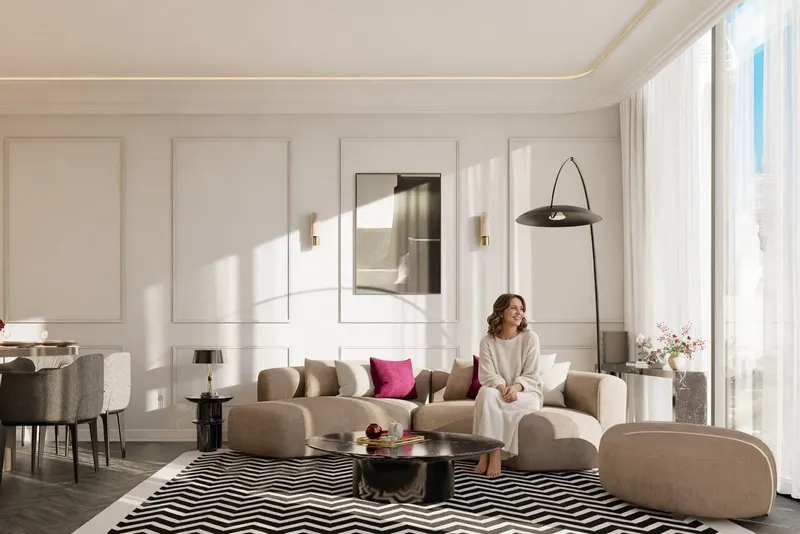 Interior at Fauchon Residences in Al Satwa Dubai