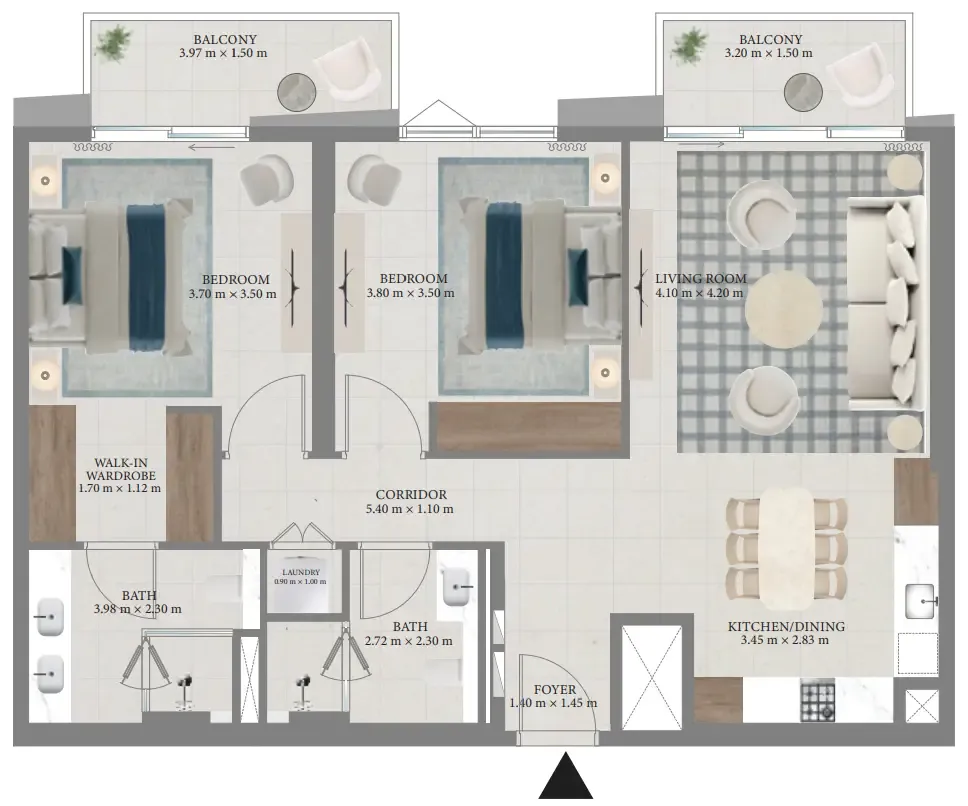 Emaar Fior 1 floor plan