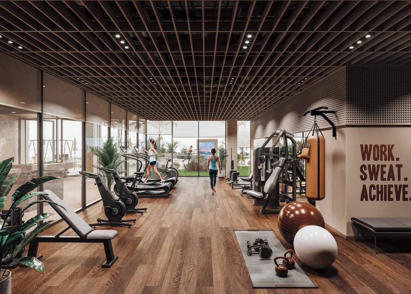 Gym & Meditation Outdoor Area amenity image at Firoza
