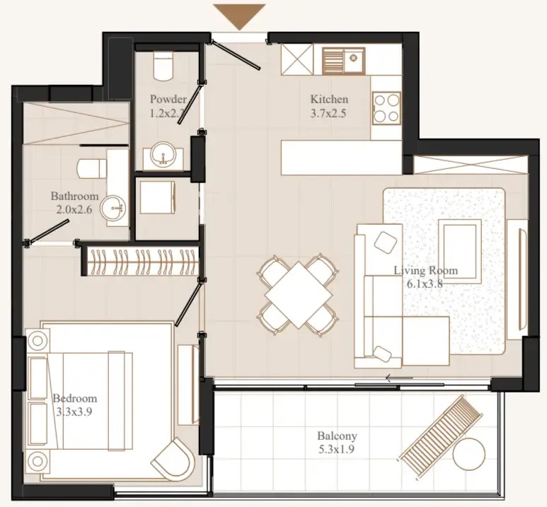 Eminent Real Estate Development Flamingo LUX floor plan