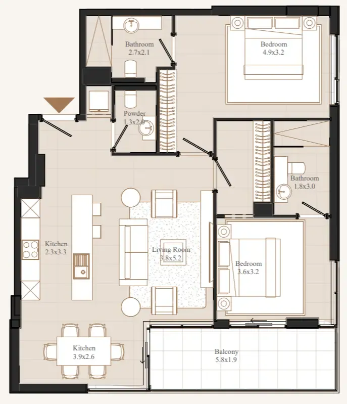 Eminent Real Estate Development Flamingo LUX floor plan