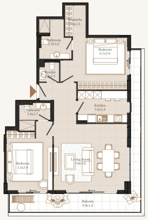 Eminent Real Estate Development Flamingo LUX floor plan