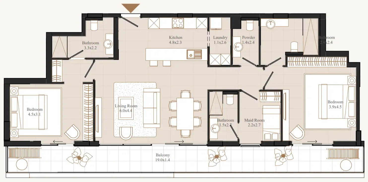 Eminent Real Estate Development Flamingo LUX floor plan