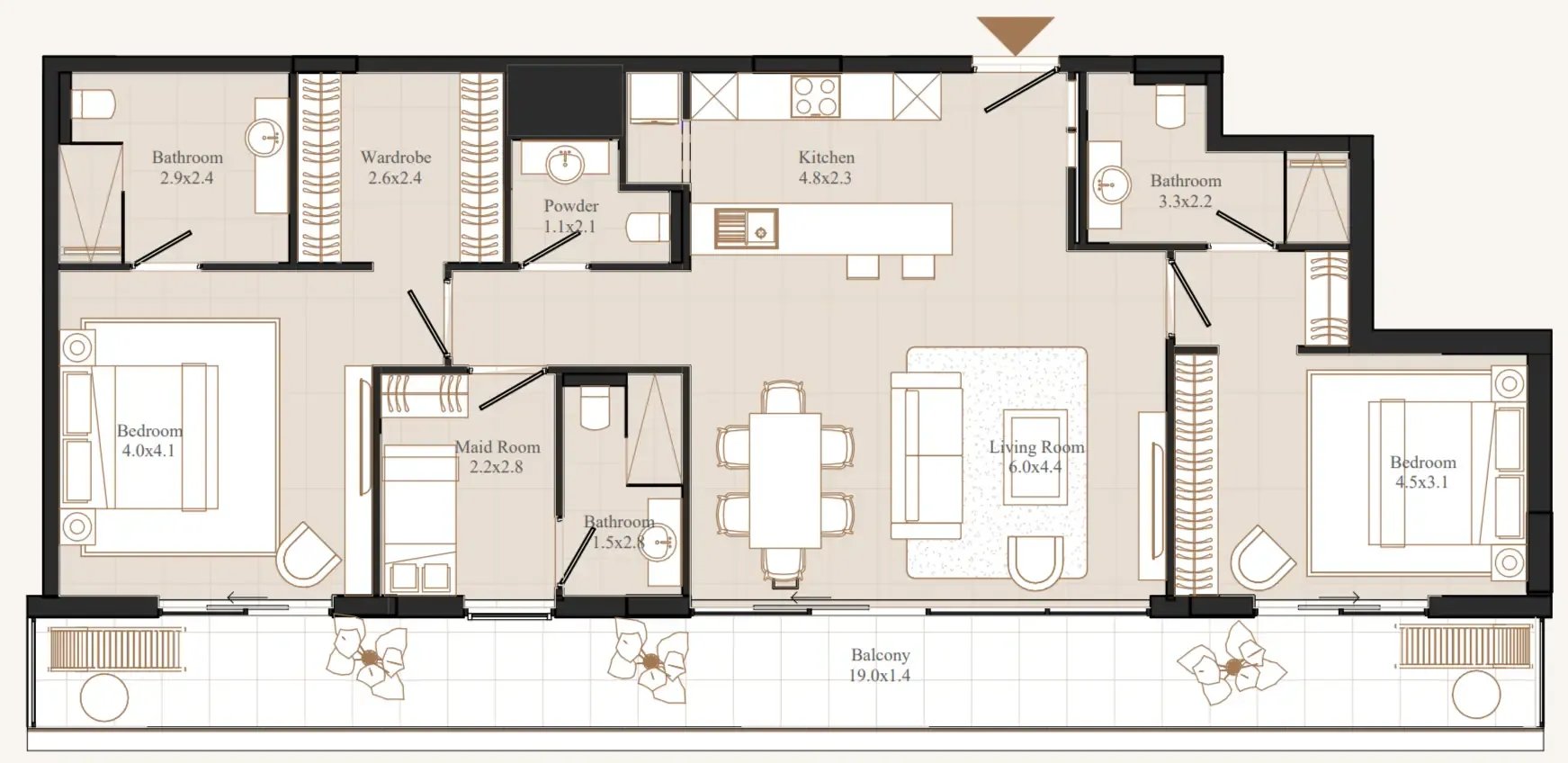 Eminent Real Estate Development Flamingo LUX floor plan
