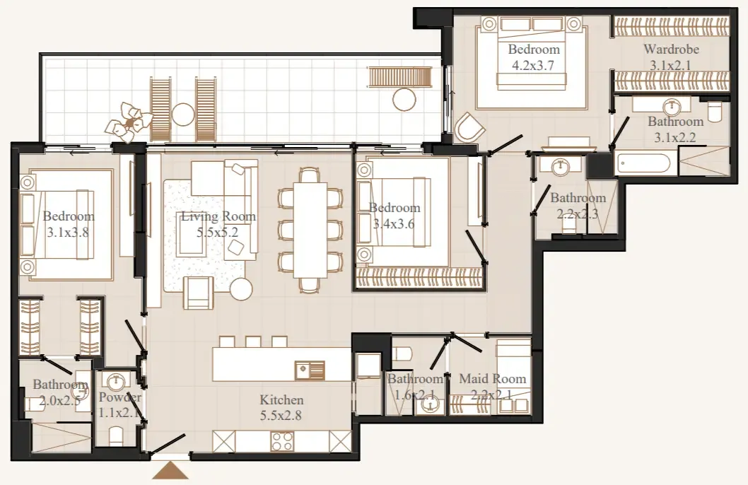 Eminent Real Estate Development Flamingo LUX floor plan