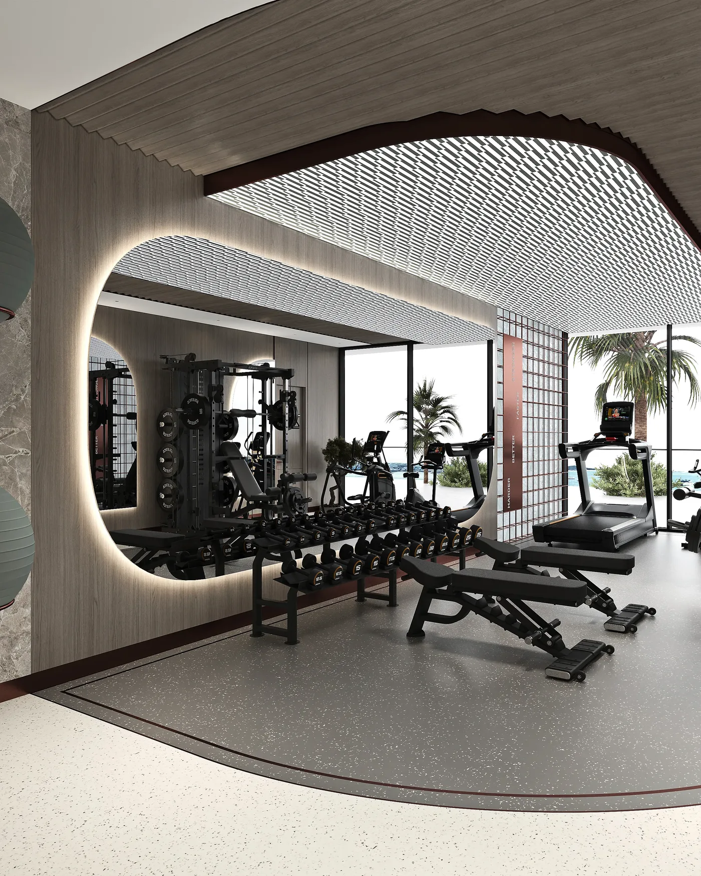 Indoor Gym amenity image at Floarea Breeze