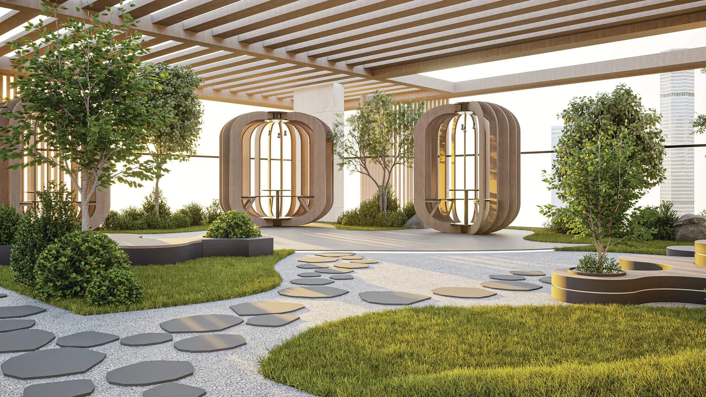 Zen Walkway amenity image at Floarea Breeze