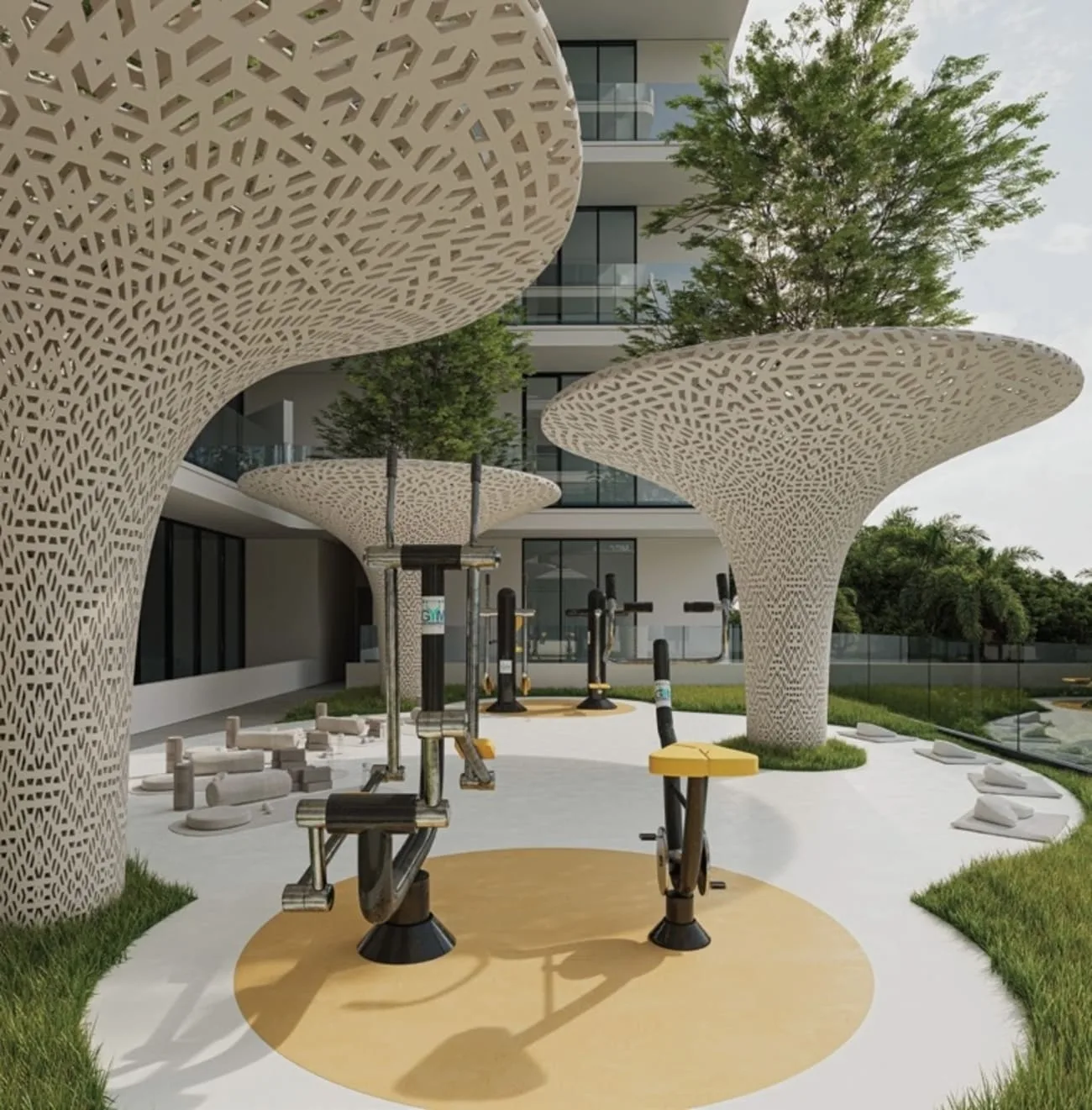 Outdoor Gym amenity image at Floarea Oasis